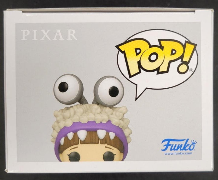 Mary Gibbs signed "Kitty!" Boo Monsters Inc Funko Pop 1153 autograph Beckett BAS