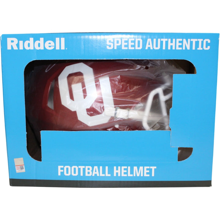 Sam Bradford Autographed Oklahoma Sooners Authentic Helmet Heisman Beckett 54272