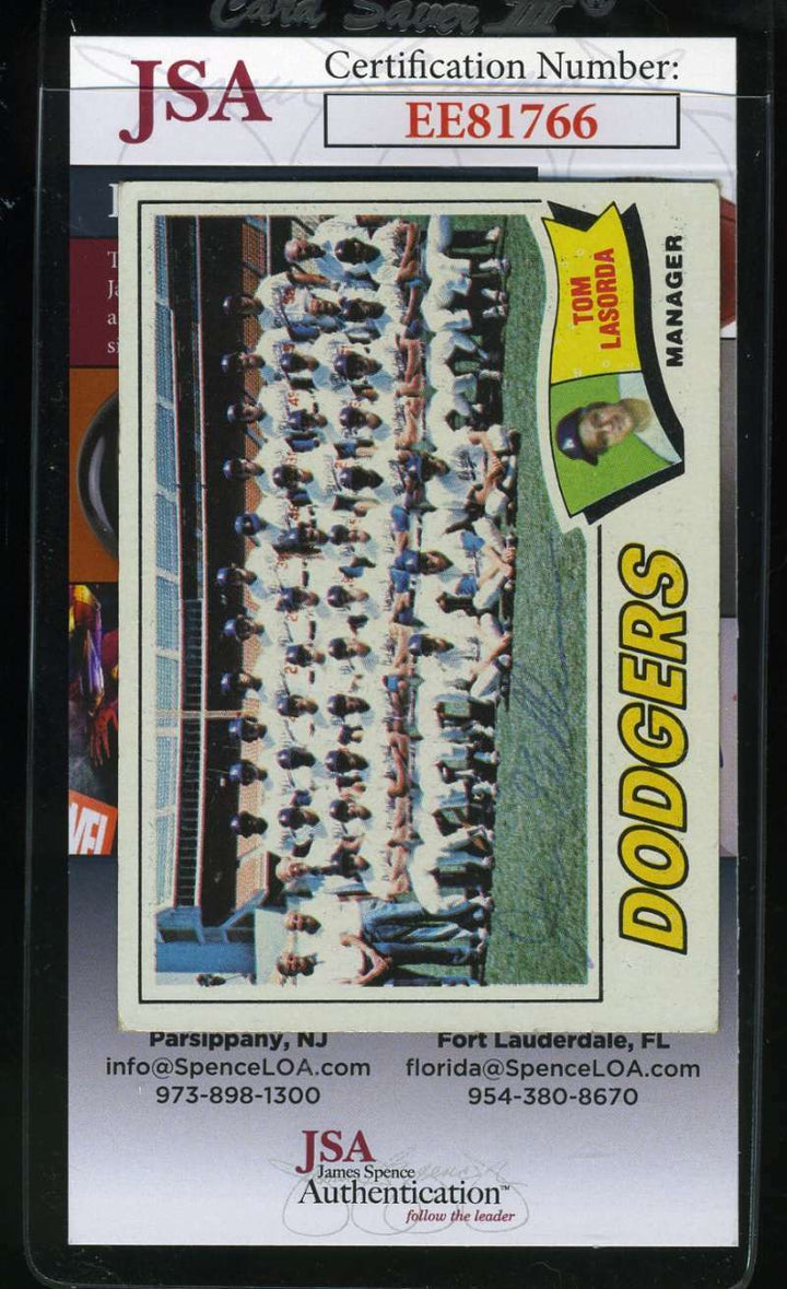 Jim Gilliam 1977 Topps Jsa Coa Hand Signed Authentic Autograph
