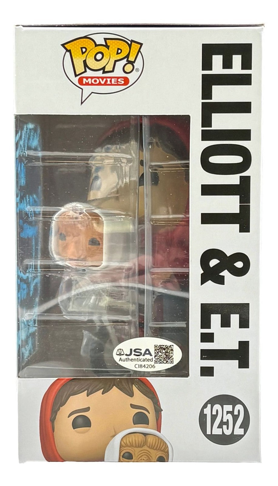 ET Cast (4) Signed ET Funko Pop #1252 Henry Thomas Matthew De Merritt & More JSA