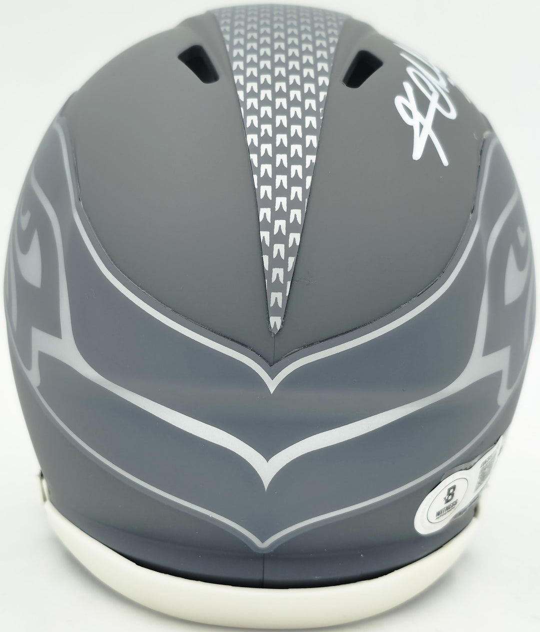 Kam Chancellor Signed Seahawks Slate Silver Speed Mini Helmet Beckett Witness