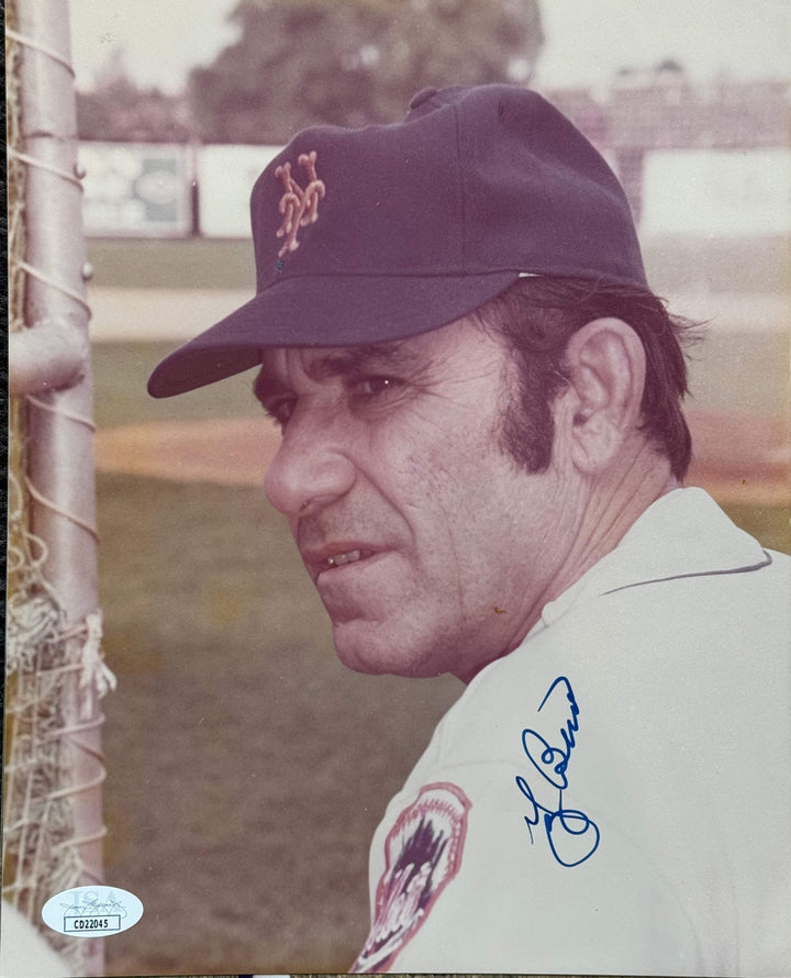 Yogi Berra Autographed 8x10 Baseball Photo (JSA)