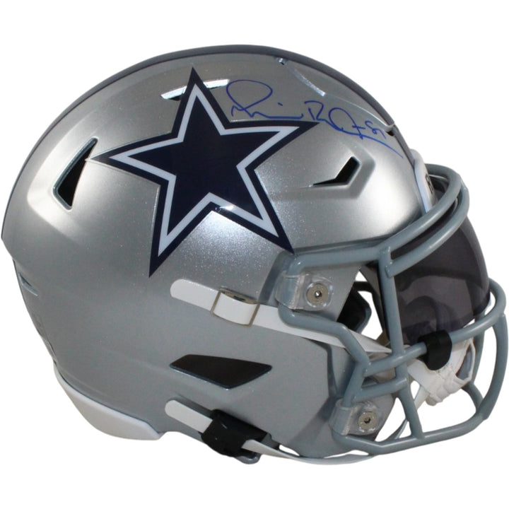 Michael Irvin Autographed Dallas Cowboys Mid-Size Midi Helmet Beckett 56341