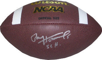 Paul Hornung signed signed NCAA Wilson Football 56 H (NDame Heisman) - SCHWARTZ