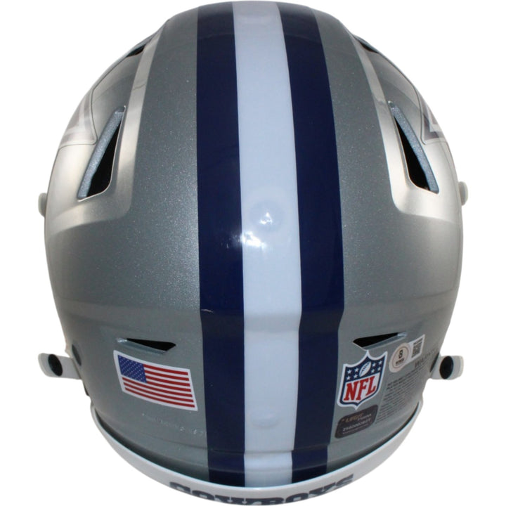 Emmitt Smith Autographed Dallas Cowboys Speedflex Helmet Beckett Witness 55293