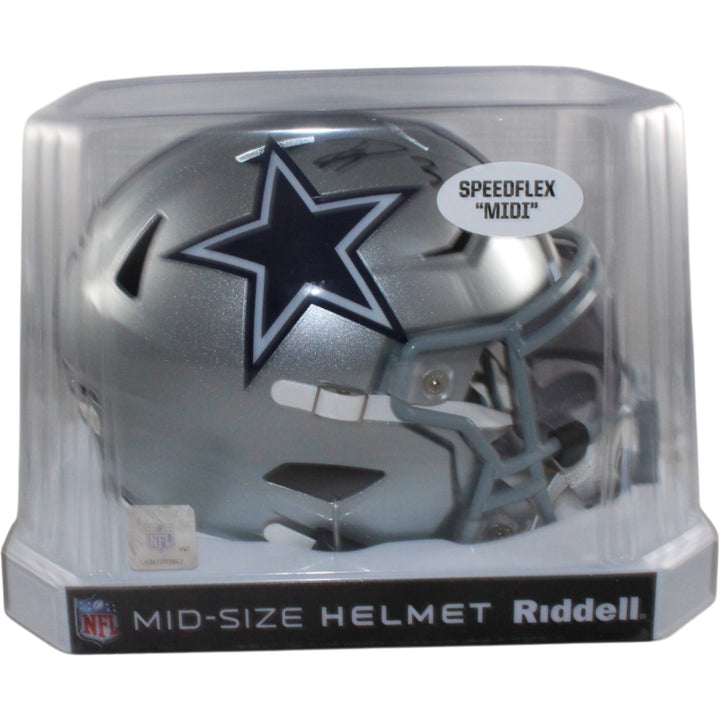 George Pickens Autographed/Signed Dallas Cowboys Mid-Size Midi Helmet JSA 56173