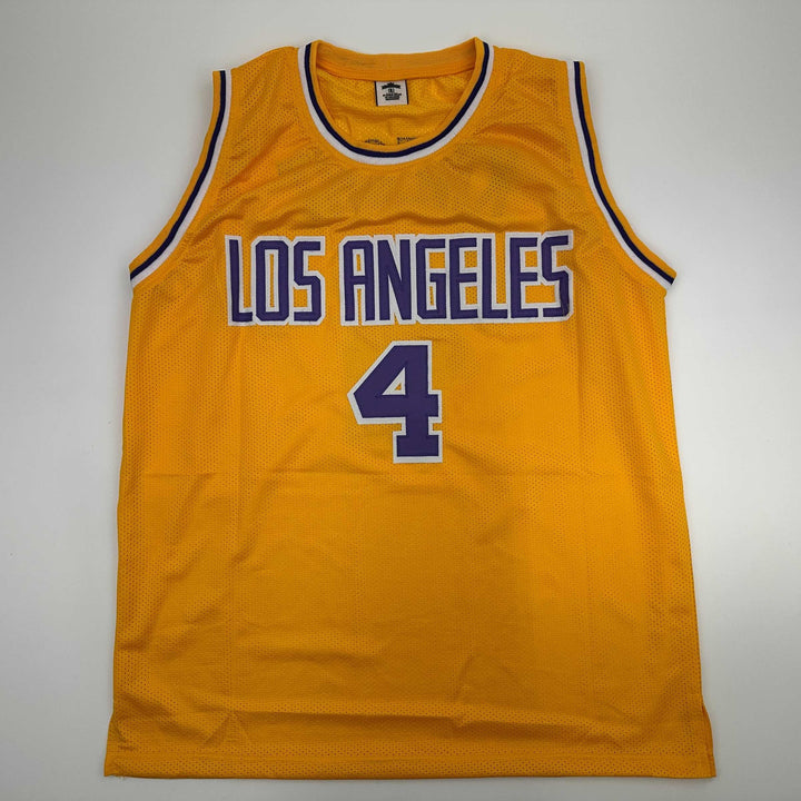 Facsimile Autographed Dalton Knecht Los Angeles LA Yellow Reprint Jersey Mens XL