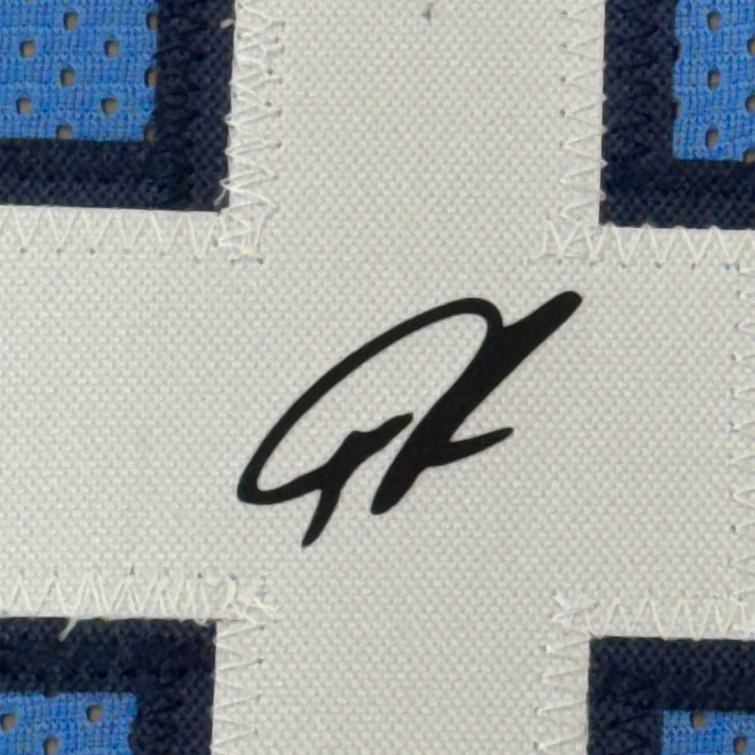 Framed Facsimile Autographed Giannis Antetokounmpo 35x39 Reprint Laser Jersey