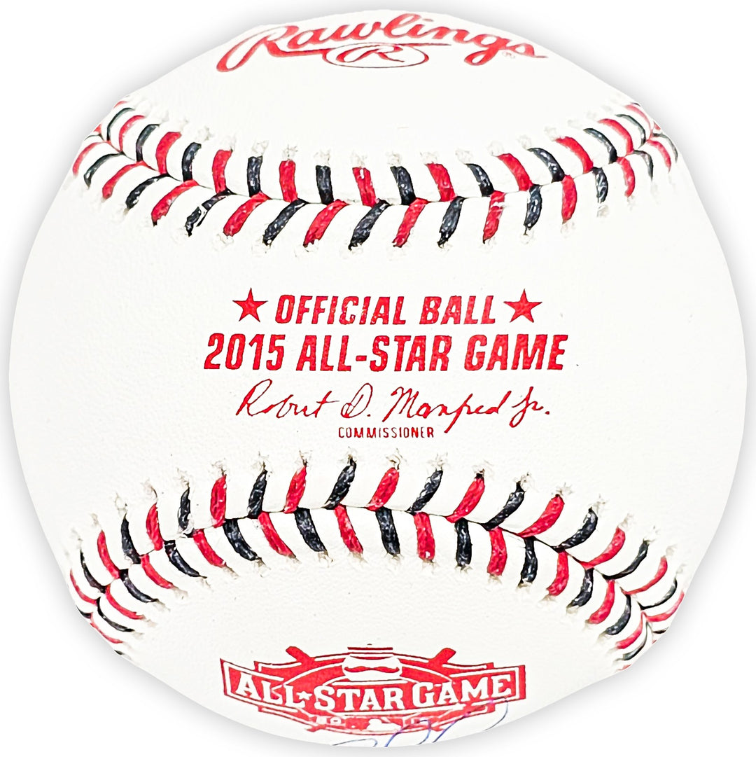 Salvador Perez Auto Official 2015 All Star Game Logo Baseball Royals Beckett