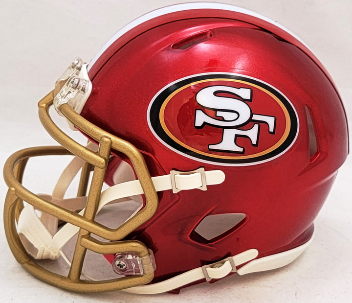 Alex Smith Signed San Francisco 49ers Flash Red Speed Mini Helmet Beckett Wit
