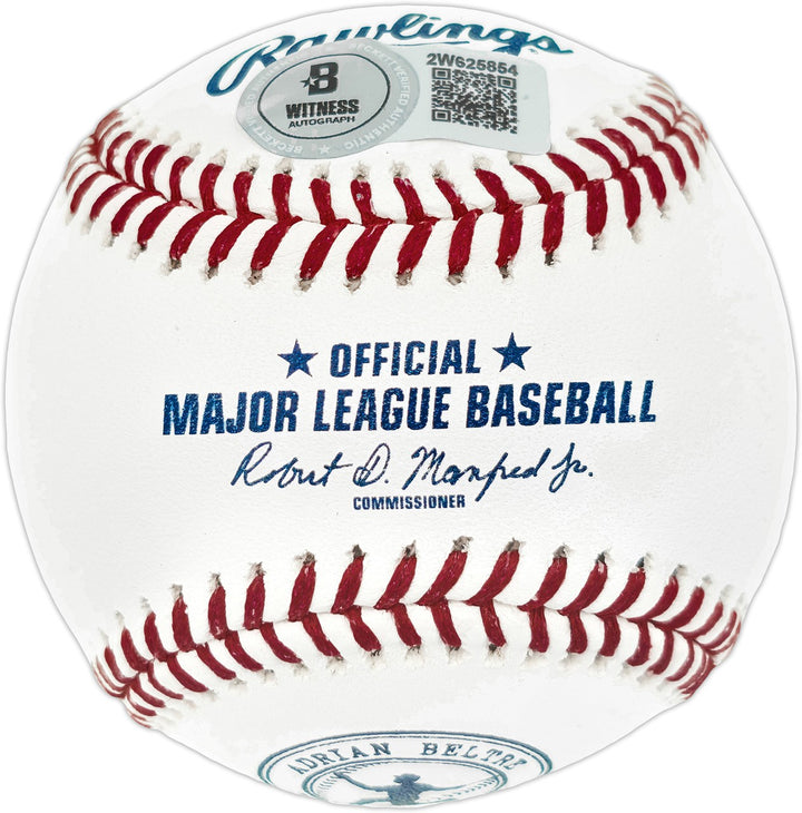 Adrian Beltre Signed 3000th Hit Logo MLB Baseball Texas Rangers Beckett Wit