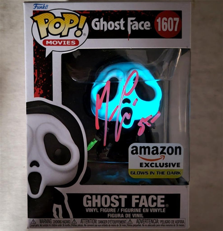 Matthew Lillard signed "Stu" Ghost Face GITD Funko Pop! 1607 auto ~ Beckett BAS