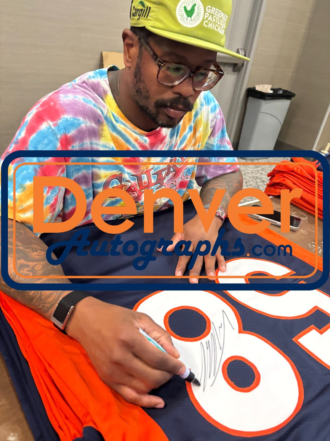 Von Miller Autographed Pro Style Size XL Blue Jersey Beckett Witness 54738