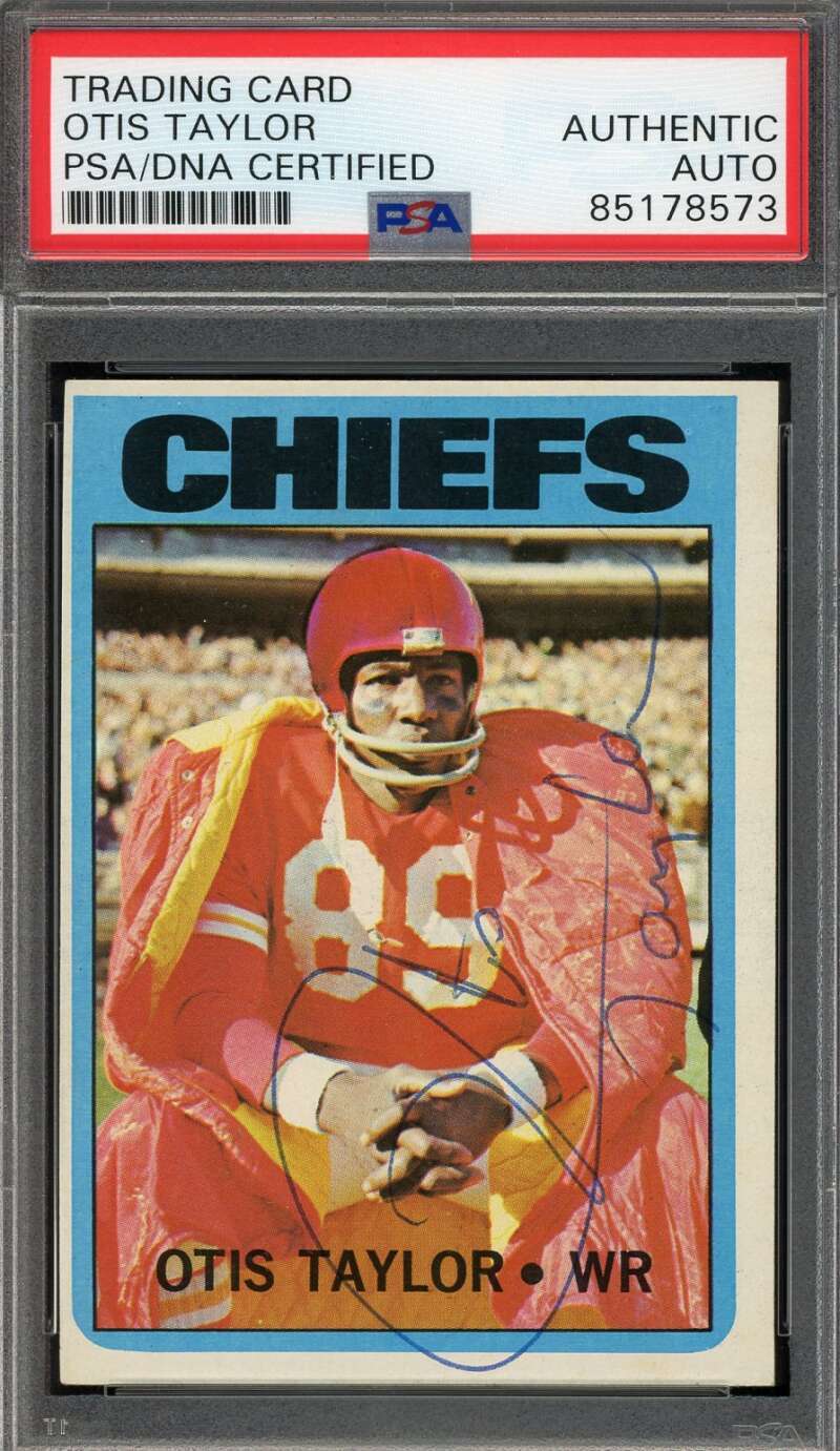 Otis Taylor PSA DNA Signed 1972 Topps Autograph