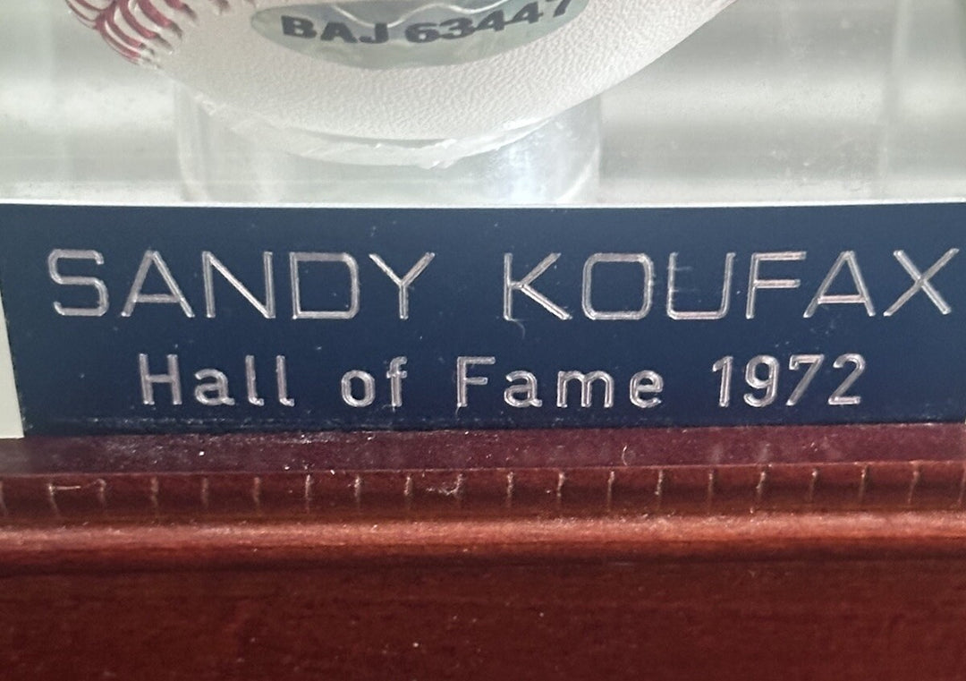 Sandy Koufax Signed Official Mlb Baseball Hof Auto Upper Deck Uda Coa W/ Case