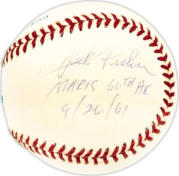 Jack Fisher & Tracy Stallard Autographed Baseball Maris 60th HR Beckett BM25564