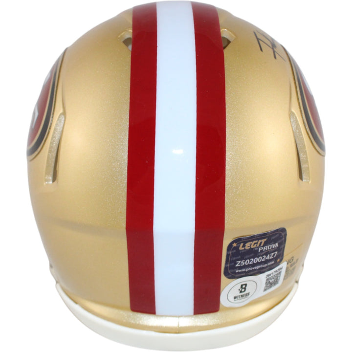 Frank Gore Autographed San Francisco 49ers  Mini Helmet Beckett Witness 51642