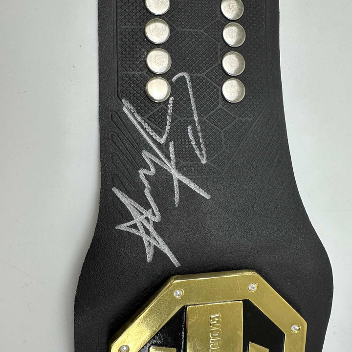 Autographed/Signed Israel Izzy Adesanya UFC Championship Belt JSA COA