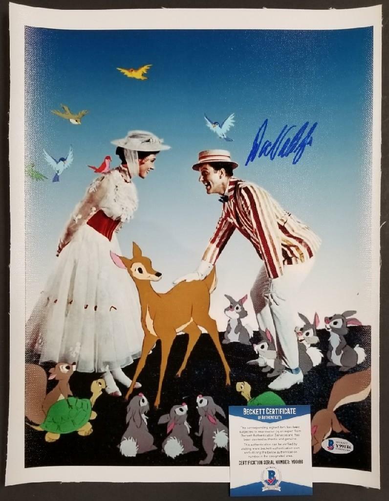 Dick Van Dyke autograph signed Mary Poppins 11x14 Canvas Photo #4 ~ BAS COA