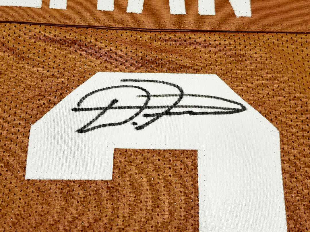 Texas Longhorns D'Onta Foreman Autographed Signed Orange Jersey Beckett Witness