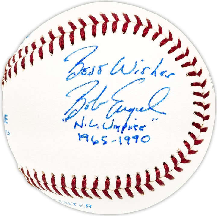 Bob Engel Signed California League Baseball Umpire Beckett QR
