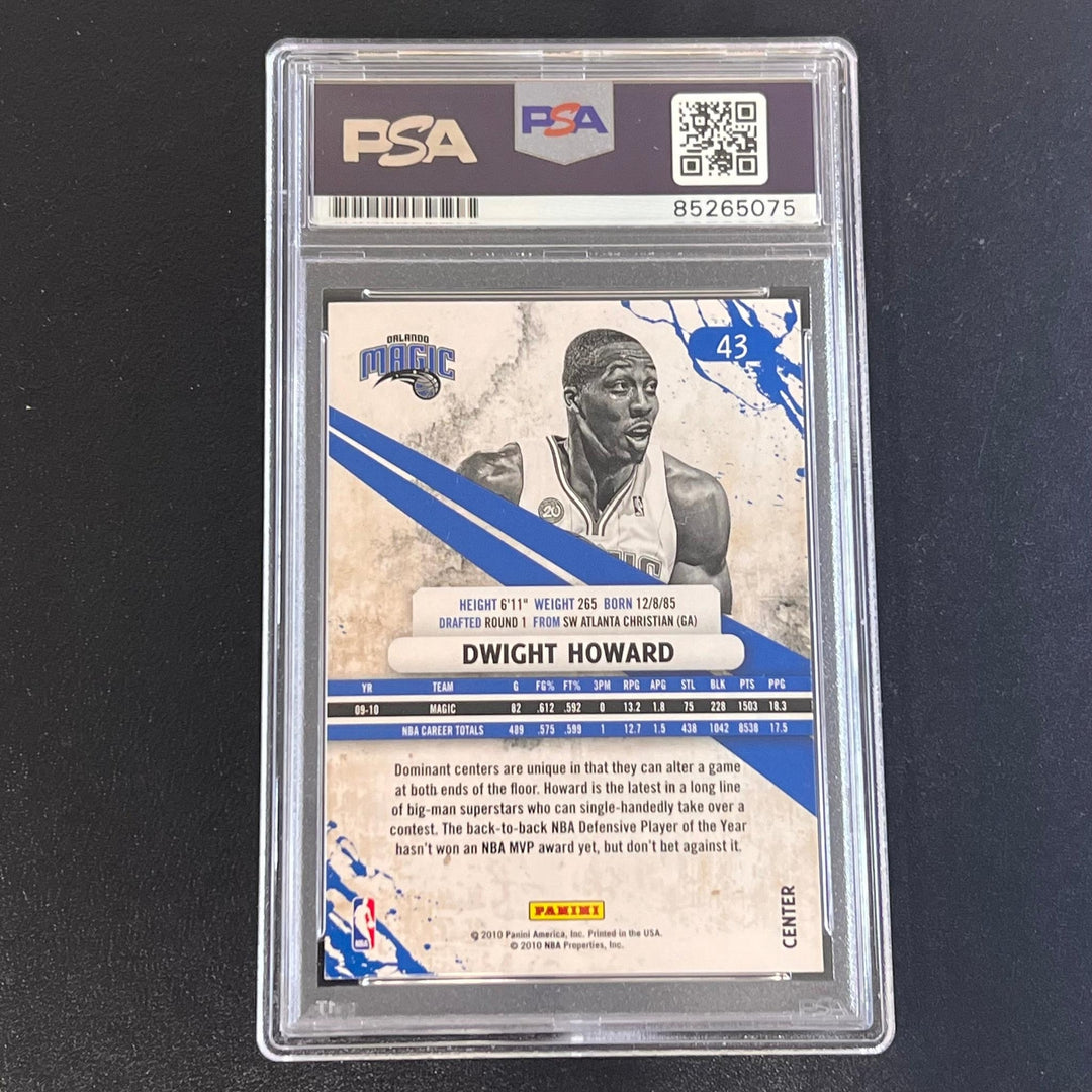 2010 Panini Rookies & Stars #43 Dwight Howard Signed Card AUTO PSA/DNA Slabbed M