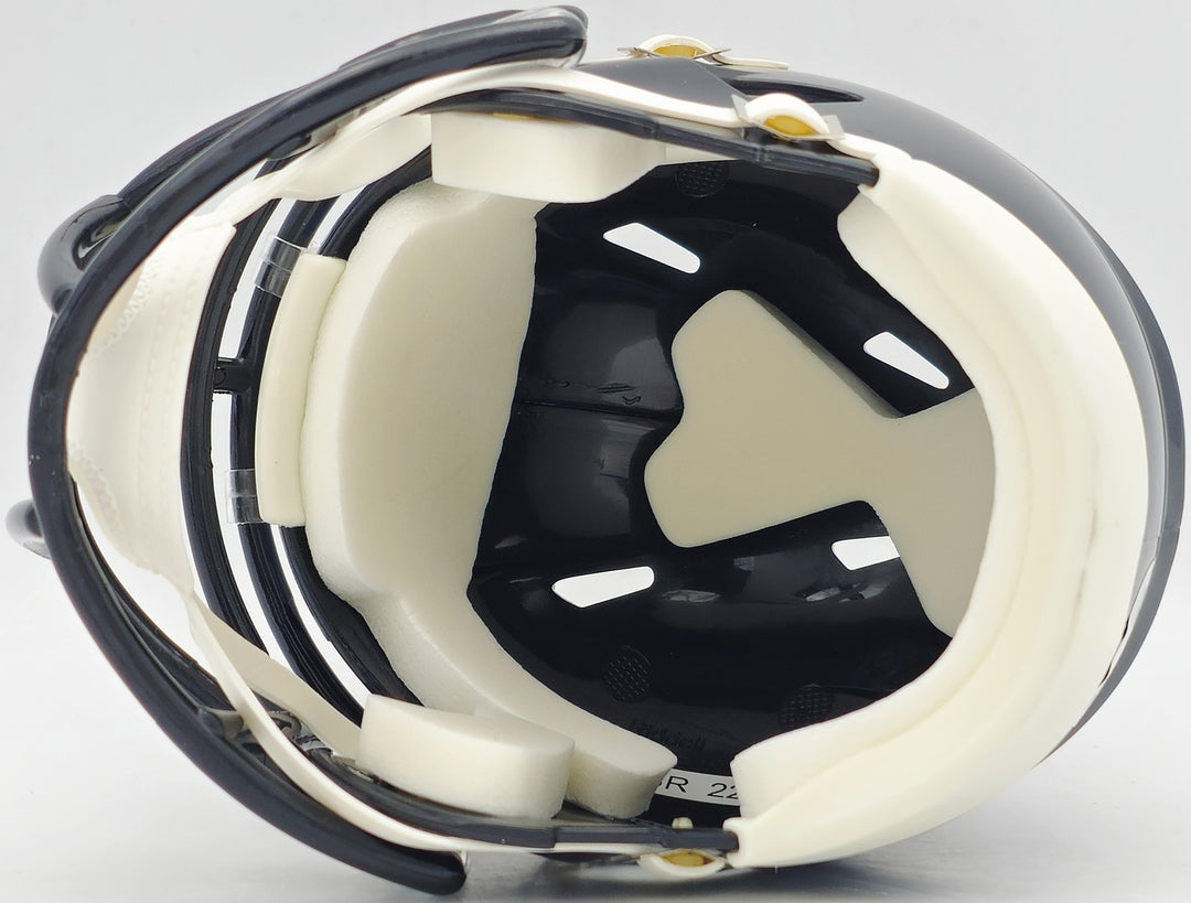 Jalen Carter Signed Eagles 2022 Alternate Black Speed Mini Helmet Beckett Wit