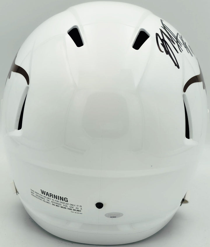 Byron Murphy II Auto Texas Longhorns White Full Size Speed Replica Helmet MCS