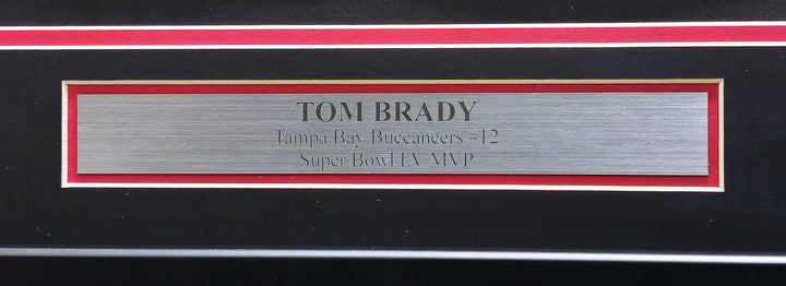 Buccaneers Tom Brady Signed Framed White Authentic Nike Jersey Fanatics Holo