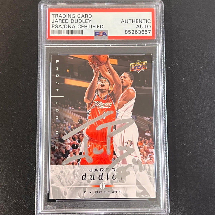 2008-09 Upper Deck Draft Edition #17 Jared Dudley Signed Card AUTO PSA Slabbed B