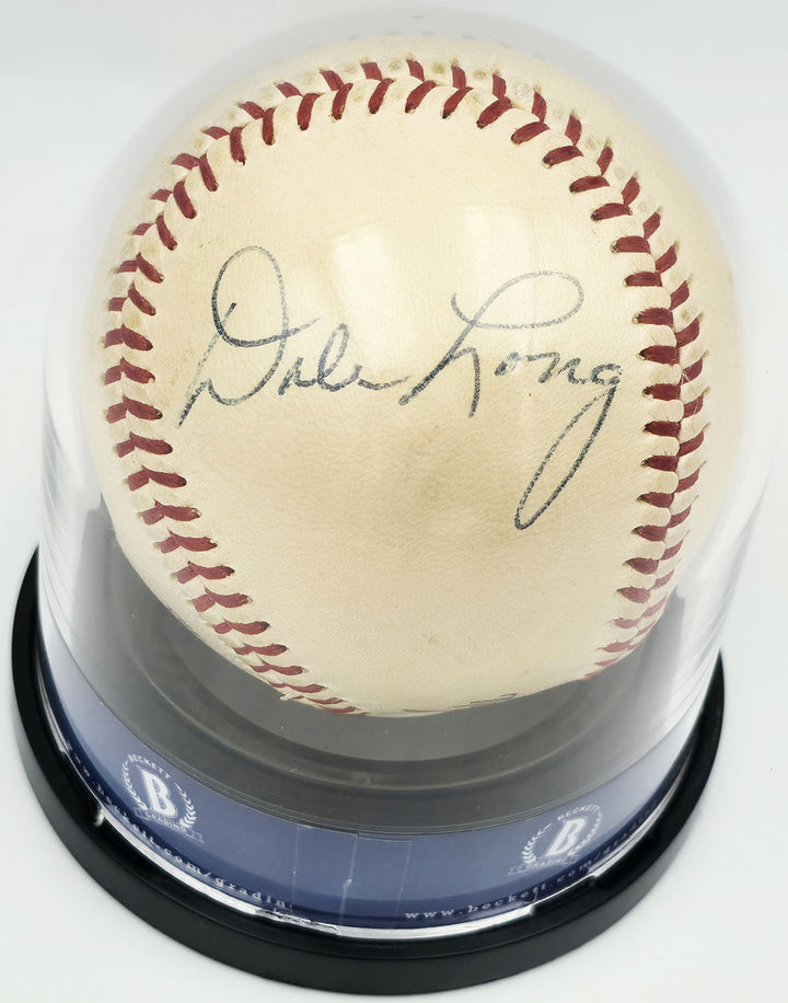 Roberto Clemente & Dale Long Auto Giles NL Baseball Pirates Auto NM/M 8 Beckett