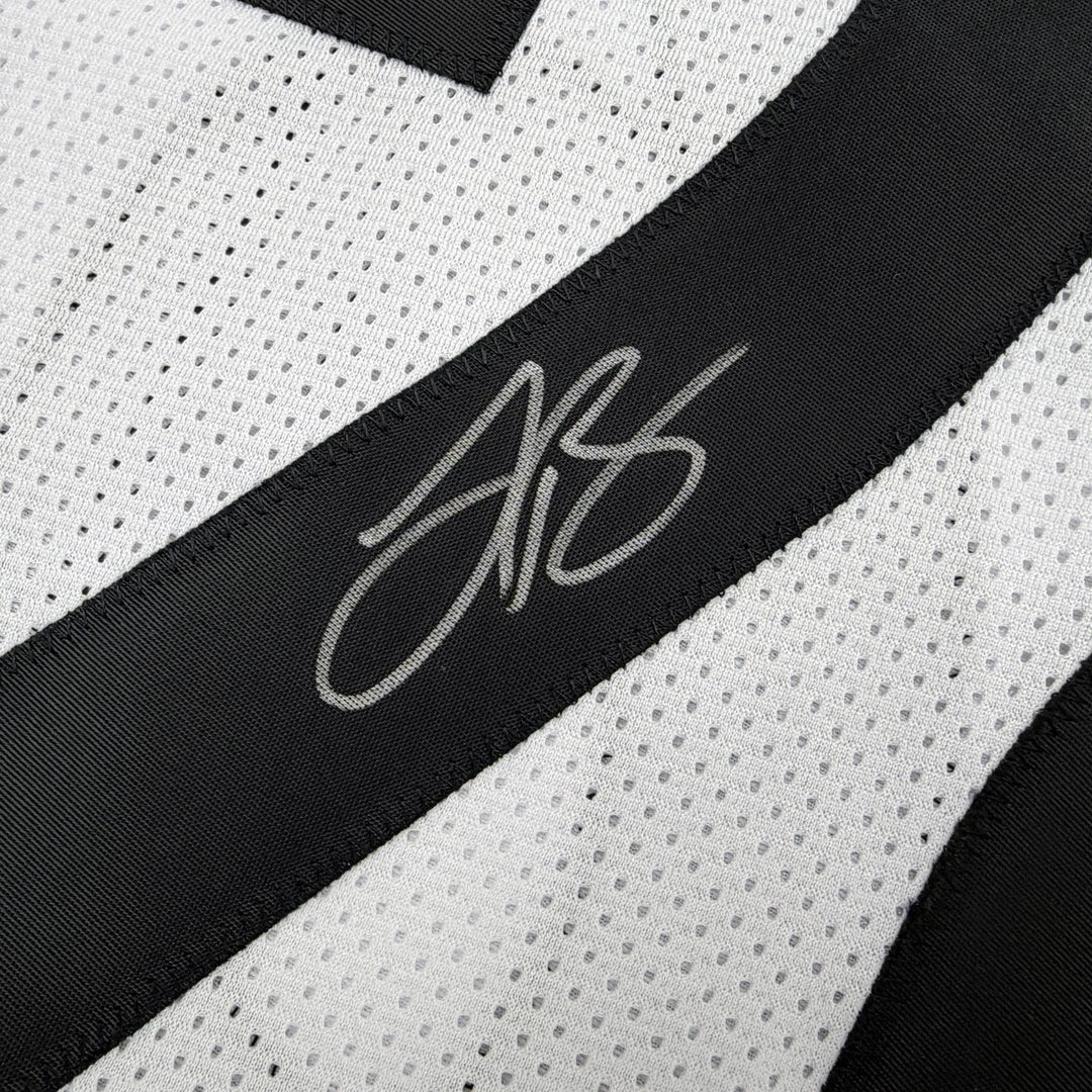 Autographed/Signed Le'Veon LeVeon Bell Pittsburgh White Jersey Beckett BAS COA