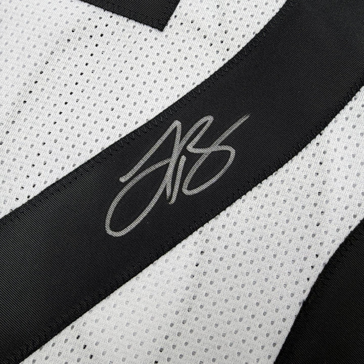 Autographed/Signed Le'Veon LeVeon Bell Pittsburgh White Jersey Beckett BAS COA
