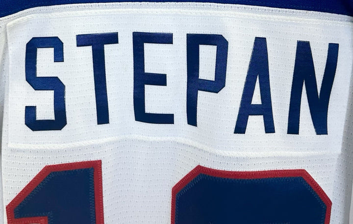 Derek Stepan Game Used Nike USA Hockey 2014 Olympics #12 Jersey Sochi Patch COA