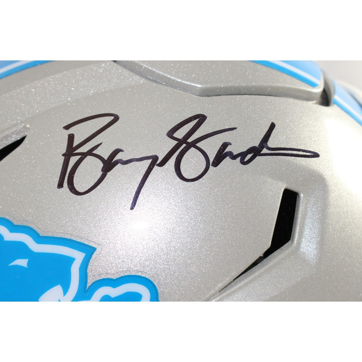 Barry Sanders Autographed Detroit Lions SpeedFlex Helmet Beckett Witness 58195