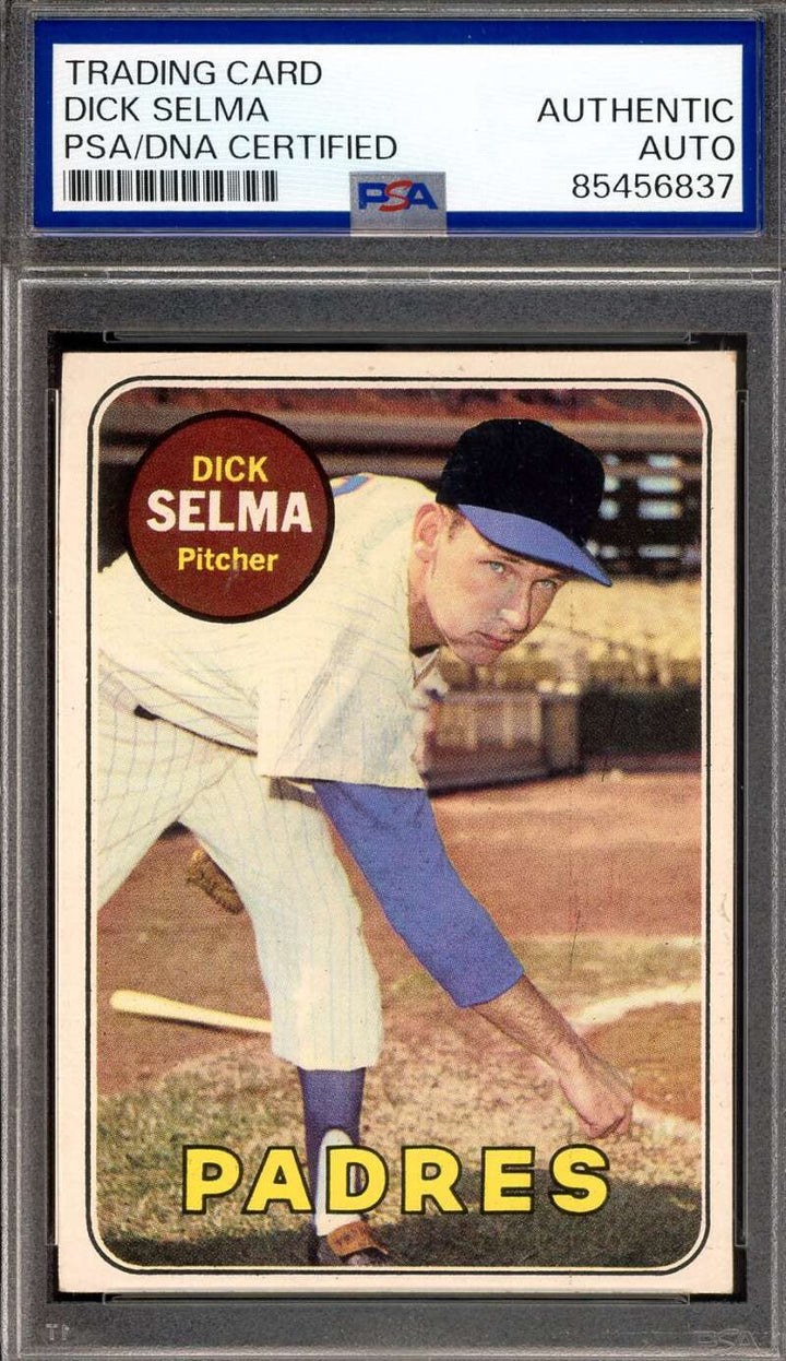 Dick Selma PSA DNA Vintage Signed 1969 Topps Autograph
