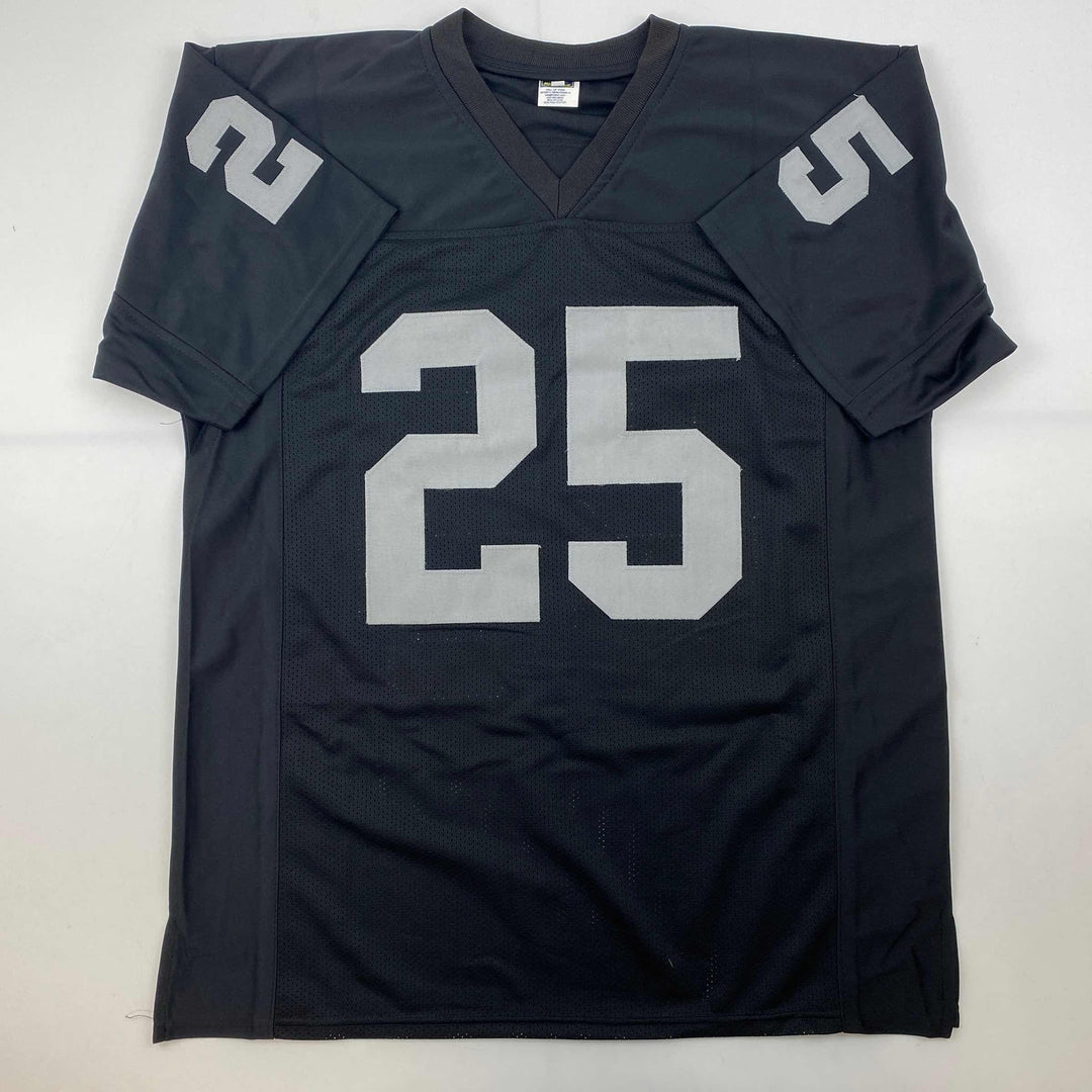 Facsimile Autographed Fred Biletnikoff Oakland Las Vegas Black Reprint Jersey XL