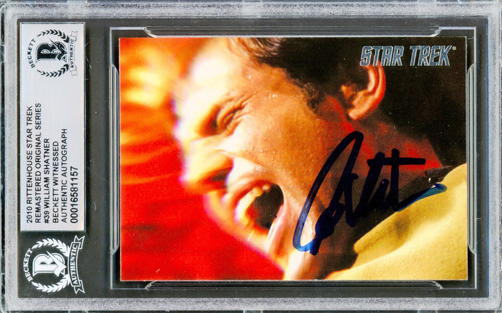 William Shatner Signed 2010 Rittenhouse Card 39 Star Trek Captain Kirk Beckett