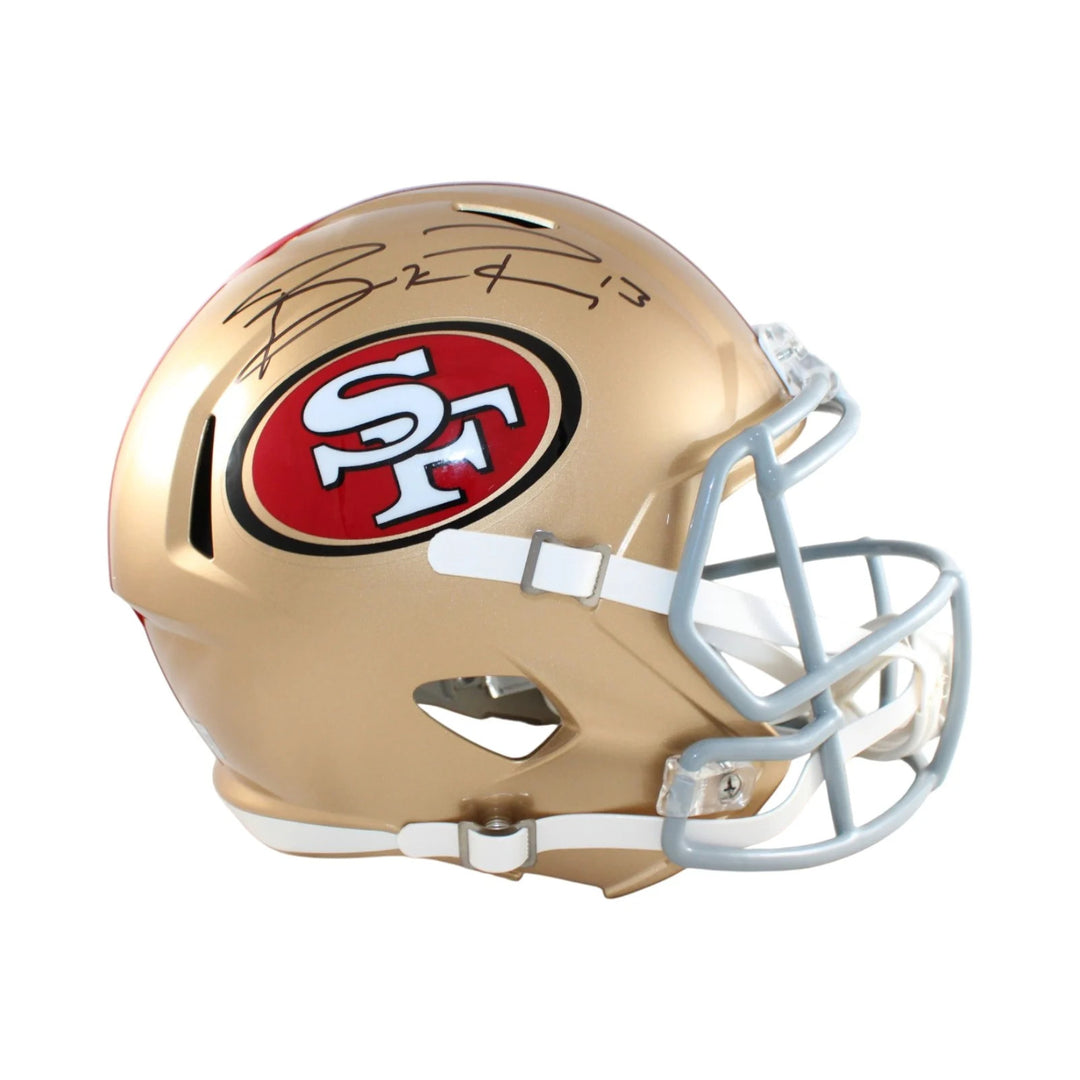 Brock Purdy Autographed/Signed San Francisco 49ers Helmet Replica Beckett 58561