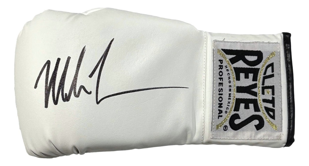 Mike Tyson Signed Left Hand White Cleto Reyes Boxing Glove JSA QR Hologram
