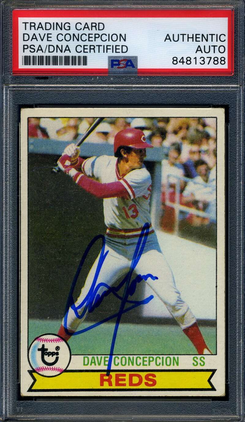 Dave Concepcion PSA DNA Coa Signed 1979 Topps Autograph
