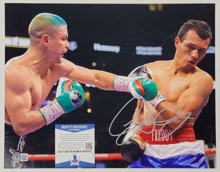 Joseph Diaz Jr. signed 11x14 Photo WBC IBF Boxing Autograph B ~ Beckett BAS COA