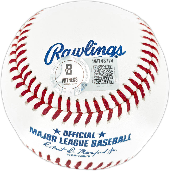 Ken Griffey Jr. Signed Official MLB Baseball Mariners "87 #1 Pick" Beckett Wit