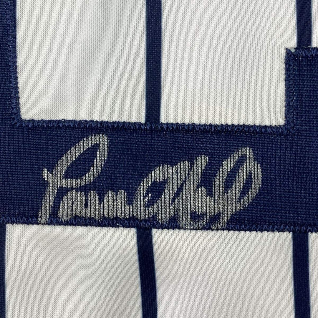 Framed Autographed/Signed Paul O'Neill 33x42 New York Pinstripe Jersey JSA COA
