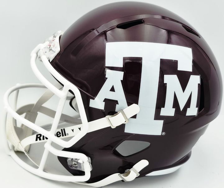Johnny Manziel Texas A&M Aggies Signed Replica Speed FS Helmet Beckett BAS