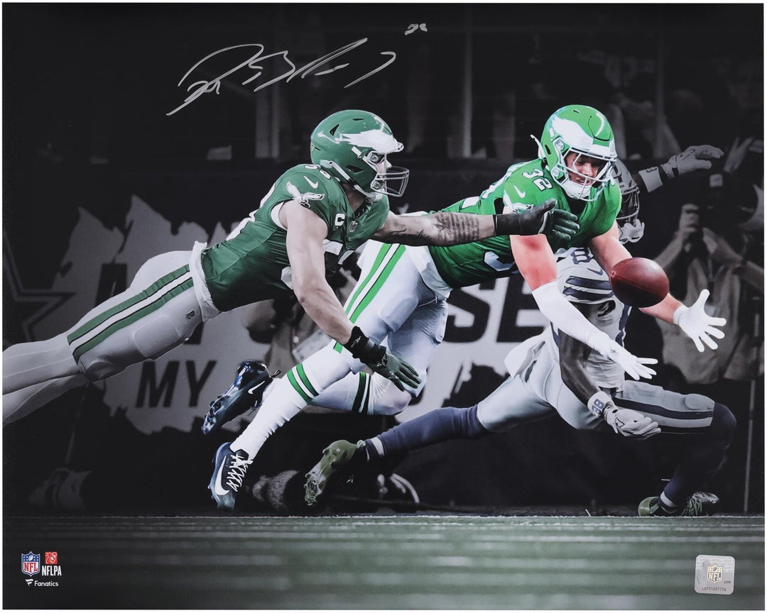 Reed Blankenship Signed Diving 16x20 Philadelphia Eagles Photo Fanatics