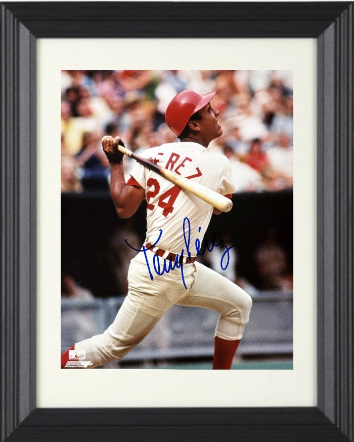 Tony Perez signed Cincinnati Reds MLB 8x10 Photo minor dings Framed - COA/TICKET