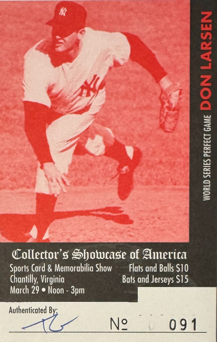 Don Larsen signed Baltimore Orioles MLB 8x10 Photo Framed minor dings- COA