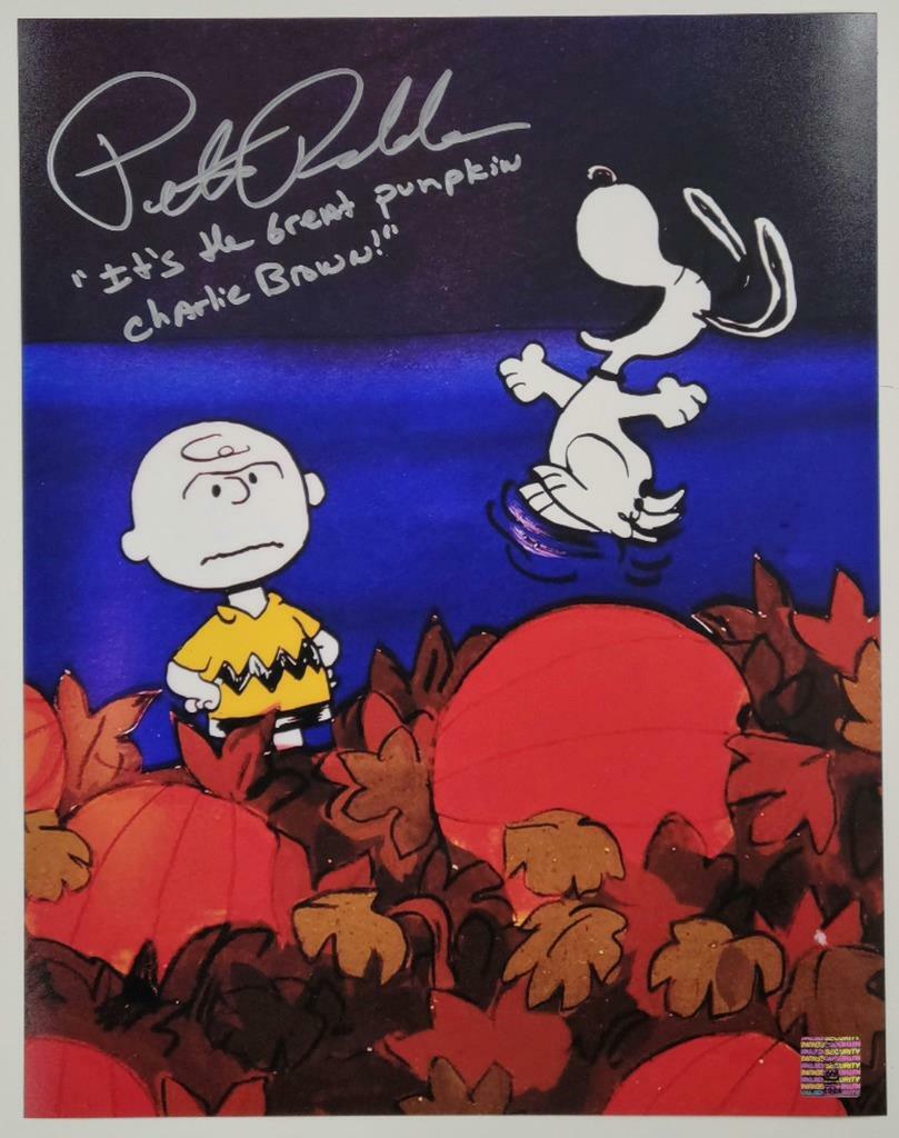 Peter Robbins signed 11x14 Photo Great Pumpkin Charlie Brown ~ Official Holo