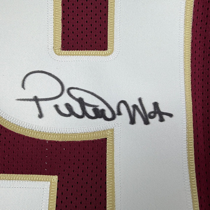 Autographed/Signed Peter Warrick Florida State FSU Maroon Jersey Beckett BAS COA